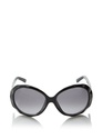 Fendi Faceted Black Sunglasses with Grey Lens FS51