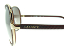 LACOSTE DESIGNER SUNGLASSES GOLD DARK BROWN  L116 