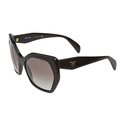 Brand New Authentic Prada SPR16RS 1AB0A7 Black Sun