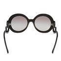 PRADA Minimal Baroque Swirl Round Oversized 27N Bl