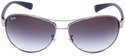 Ray Ban Aviator Sunglasses in Blue Gunmetal with G