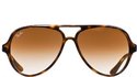 Ray Ban CATS 5000 Sunglasses Shiny Havana Brown Gr