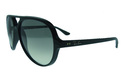 Ray Ban 4125 601/32 Shiny Black Unisex Aviator Sun