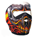 Hot Leathers Red Evil Skull Biker Motorcycle Face 