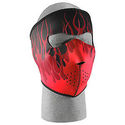 ZAN Headgear Flames Neoprene Full Face Mask Red/Bl