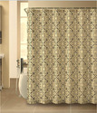 S.L Home Fashion Shower Curtain with Hooks and Lin