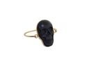 Charles Albert Alchemia Obsidian Skull Bangle Brac