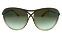 Tom Ford Tabitha Sunglasses in Brown Honey with Br