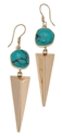 Charles Albert Alchemia 3D Turquoise Triangle Earr