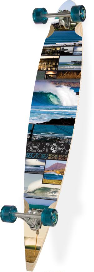 The Urban Culture Sector California Pintail Longboard Complete