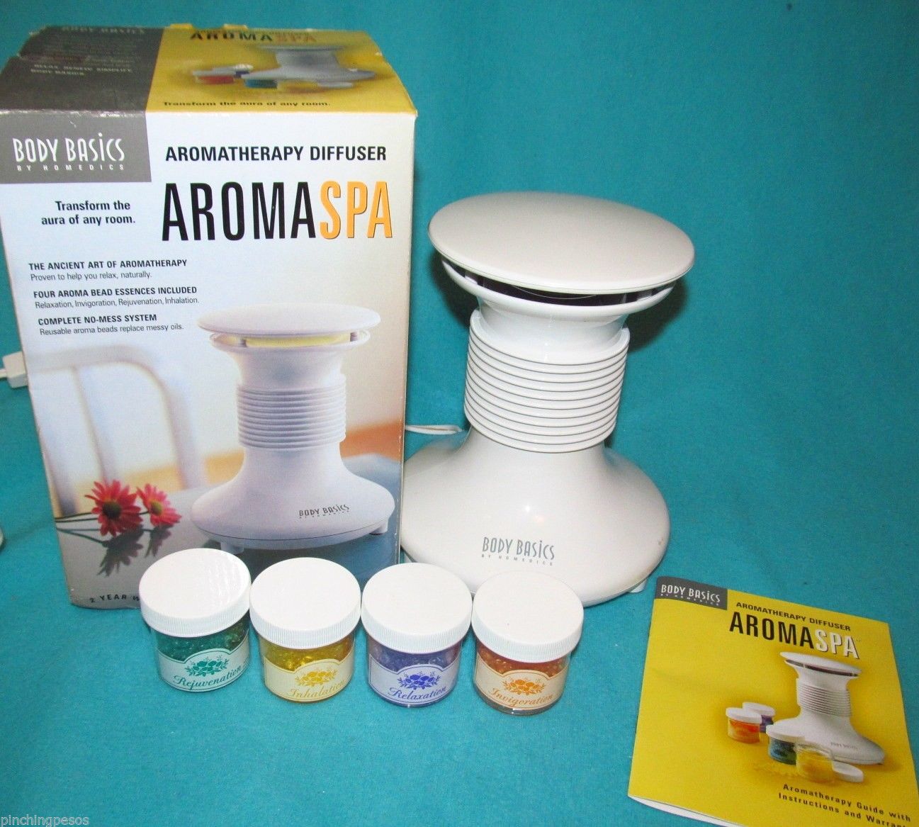 Aromatherapy Lamp Diffuser Homedics Aroma Spa With Scent Beads Mood