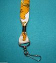 Garfield the Cat Lanyard Keys ID Pass Holder White