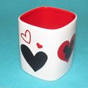 Disney Store Mickey Mouse Love Coffee Mug Heart Ha