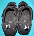 Black Skechers Shape Ups Size 8.5 Leather Mesh Vel