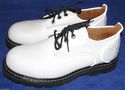 John Fluevog Vintage Safety Vogs White Steel Toes 