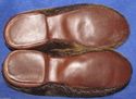 Vintage Real Fur Raven Wing Slippers Men's Size 9 