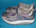 Women Silver Purple Skechers Shape-Ups Mary Janes 