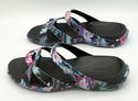 Crocs  Meleen Twist Sandals Size 10 Black Flowers 