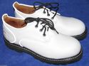 John Fluevog Vintage Safety Vogs White Steel Toes 