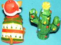 Clay Art Christmas Chihuahua Cactus Salt and Peppe