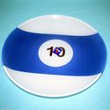 Billiards Pool Balls Set of 4 8" Snack Plates Game