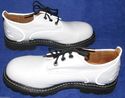 John Fluevog Vintage Safety Vogs White Steel Toes 