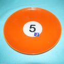 Billiards Pool Balls Set of 4 Parlor 8" Snack Plat