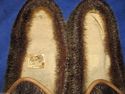 Vintage Real Fur Raven Wing Slippers Men's Size 9 