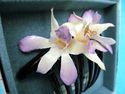 Those Bloomin' Real Flowers Hair Comb Clip Purple 