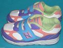 Girl's Velcro New Balance Tennis Shoes Size 10 Pur