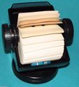 Covered Rolodex Swivel Base Office Holder Phone Co