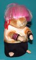 Gemmy Dancing Hamster Pink Hair Singing Plush Punk