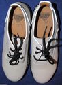 John Fluevog Vintage Safety Vogs White Steel Toes 