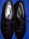 Vintage Men's Jarman Black Leather Cap Toe Oxfords