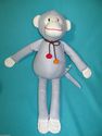 Pottery Barn Kids Stuffed Monkey Swinging Blue Ani