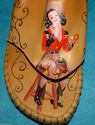 Via Blue Via Handcrafted Leather Sandals Pinup Cow