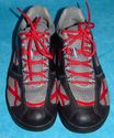 MBT Mens Walking Shoes Leather Mesh Patent Red Bla