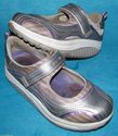 Women Silver Purple Skechers Shape-Ups Mary Janes 