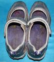 Women Silver Purple Skechers Shape-Ups Mary Janes 