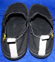 Spenco Siesta Slip-Ons Shoes Black Canvas Orthoped