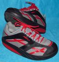 MBT Mens Walking Shoes Leather Mesh Patent Red Bla