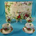 Lily Creek Winter Garden Christmas Garden Tea Set 