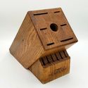 Cutco 13 Slot Honey Oak Wood Essential Knife Block