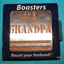 Boasters Stainless Steel Cork Drink Coasters #1 Gr