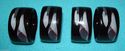 Rare Set of 4 Opus Black by Mikasa Napkin Rings Ra