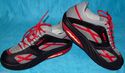 MBT Mens Walking Shoes Leather Mesh Patent Red Bla