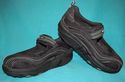 Black Skechers Shape Ups Size 8.5 Leather Mesh Vel