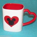 Disney Store Mickey Mouse Love Coffee Mug Heart Ha