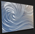 Ocean wave dance METAL Modern home office Wall Art