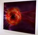 new purple painting METAL office wall decor art re